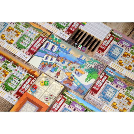 Conținutul jocului de societate 7 Wonders Dice