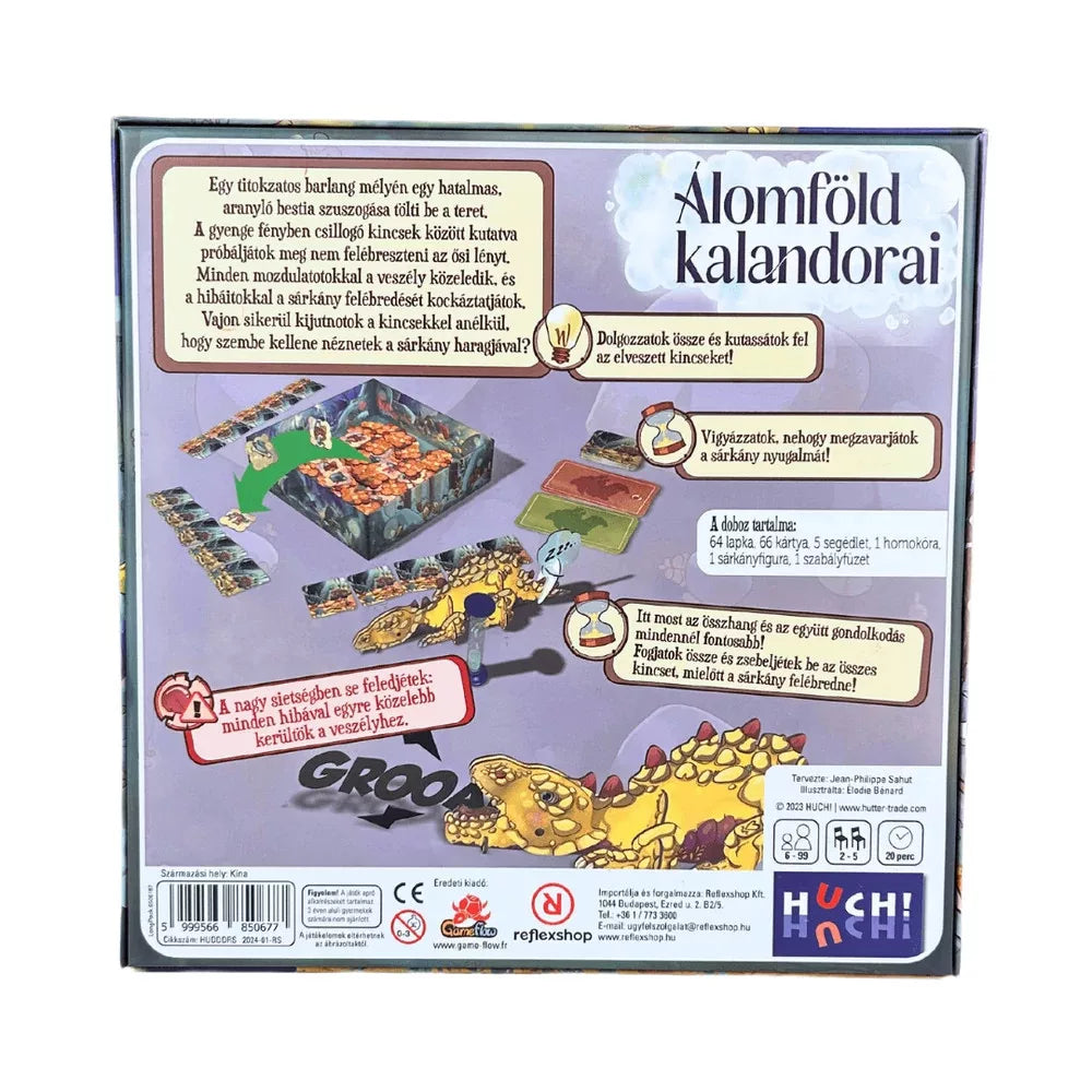 Spatele cutiei jocului de societate Dream Dragon Dream