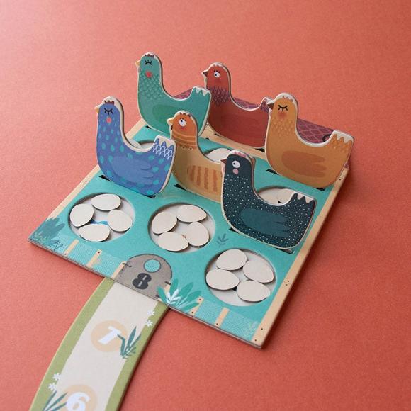 Conținutul jocului de societate Cluck, Cluck, the Fox - Pocket Edition