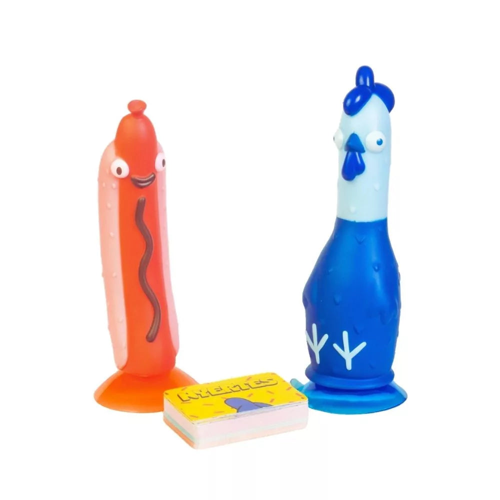 Elementele jocului de societate Chicken vs Hotdog