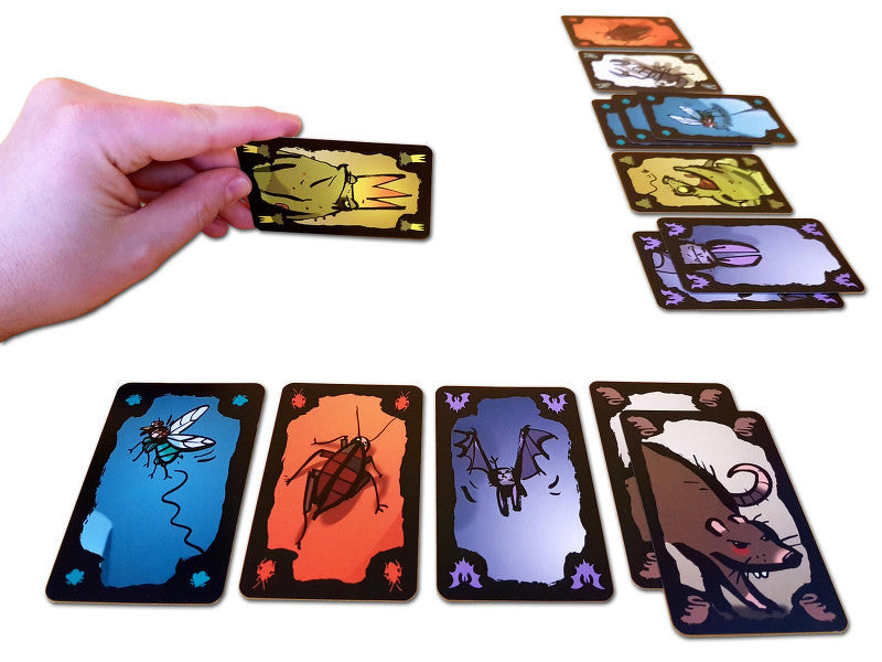 Cărțile jocului de societate Cockroach Poker Royal