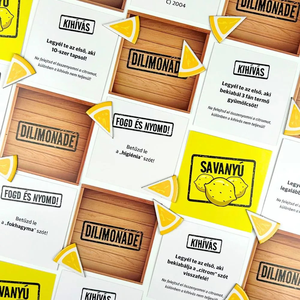 Cărțile jocului de societate Dilimonádé