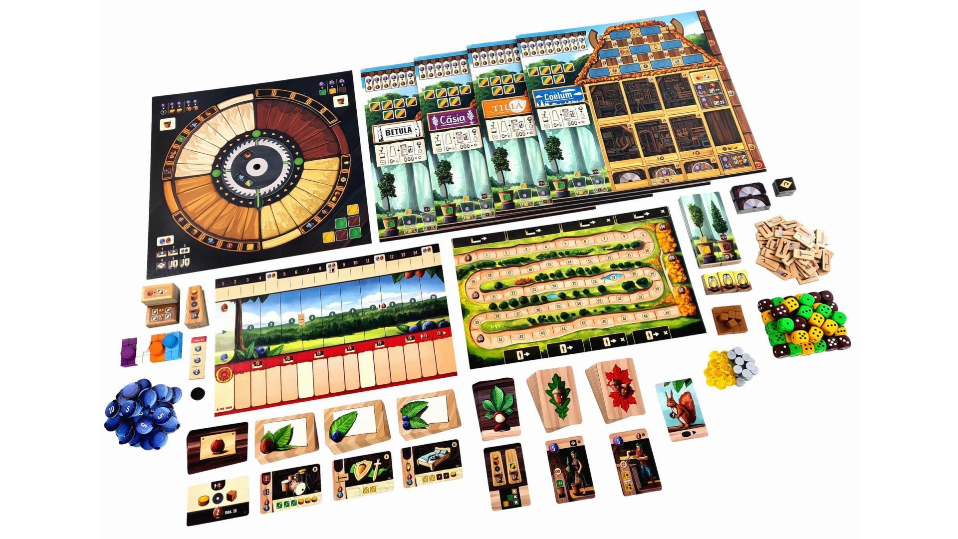 Conținutul jocului de societate Woodcraft