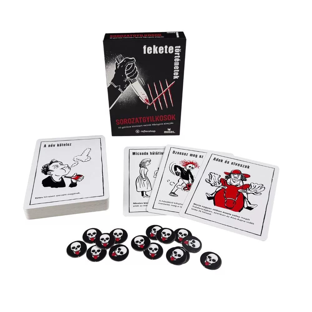 Conținutul jocului de societate Povești Întunecate: Serial Killer