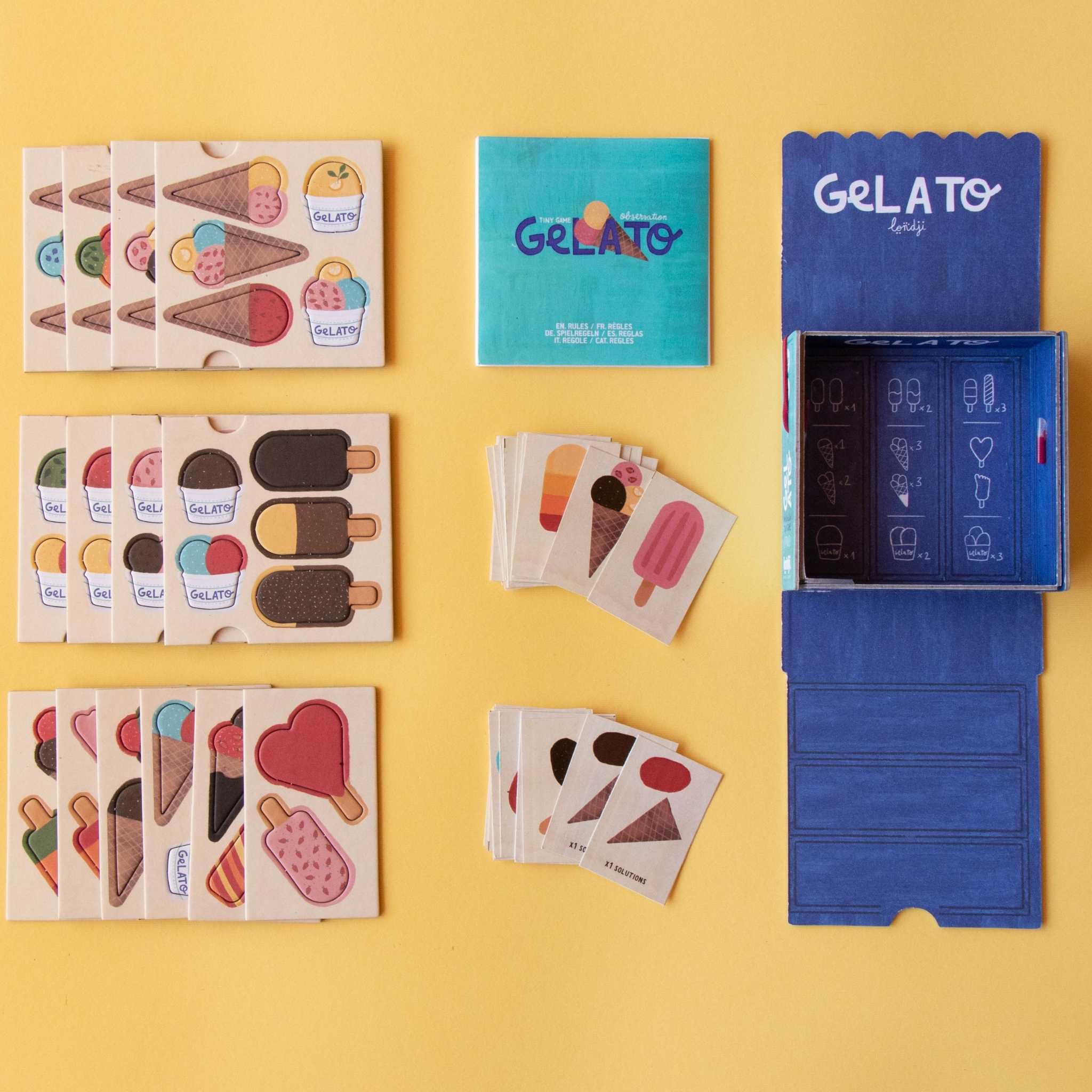 Conținutul jocului de societate Gelato