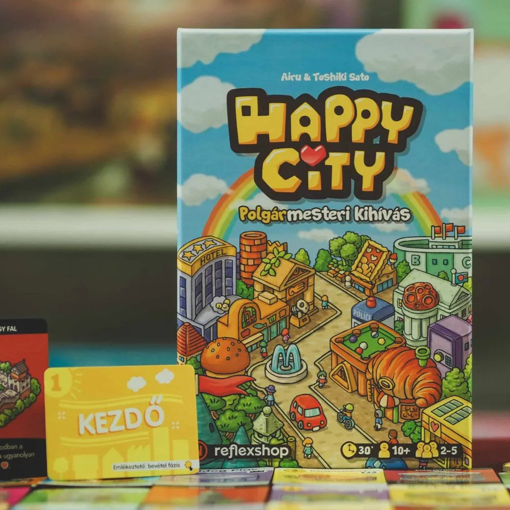 Cutia jocului de societate Happy City