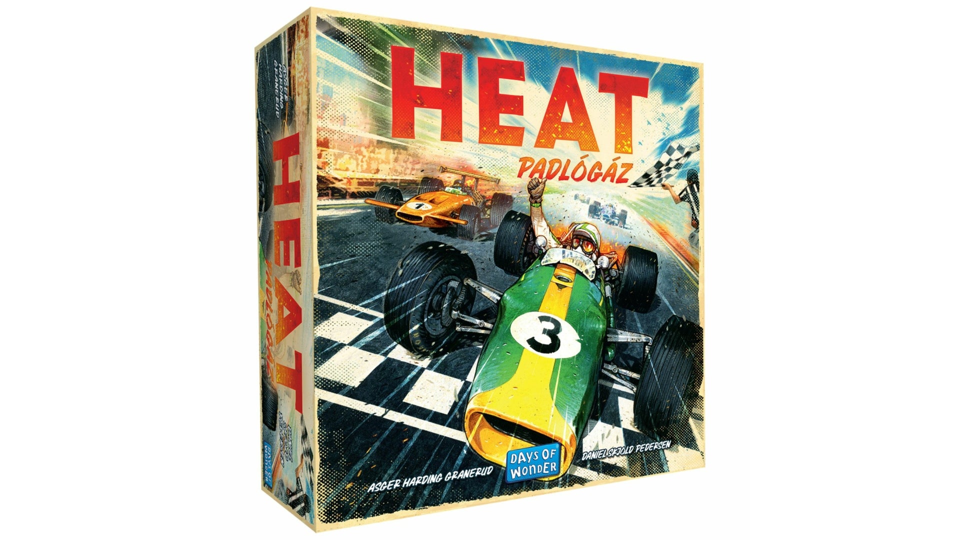 Cutia jocului de societate Heat: Pedal to the Metal