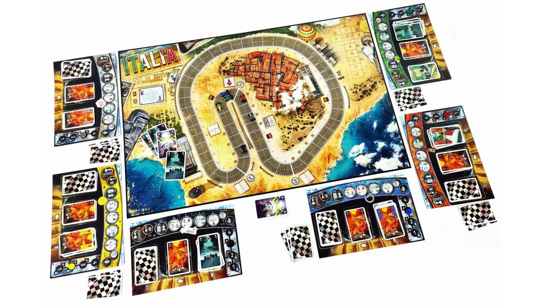 Conținutul jocului de societate Heat: Pedal to the Metal