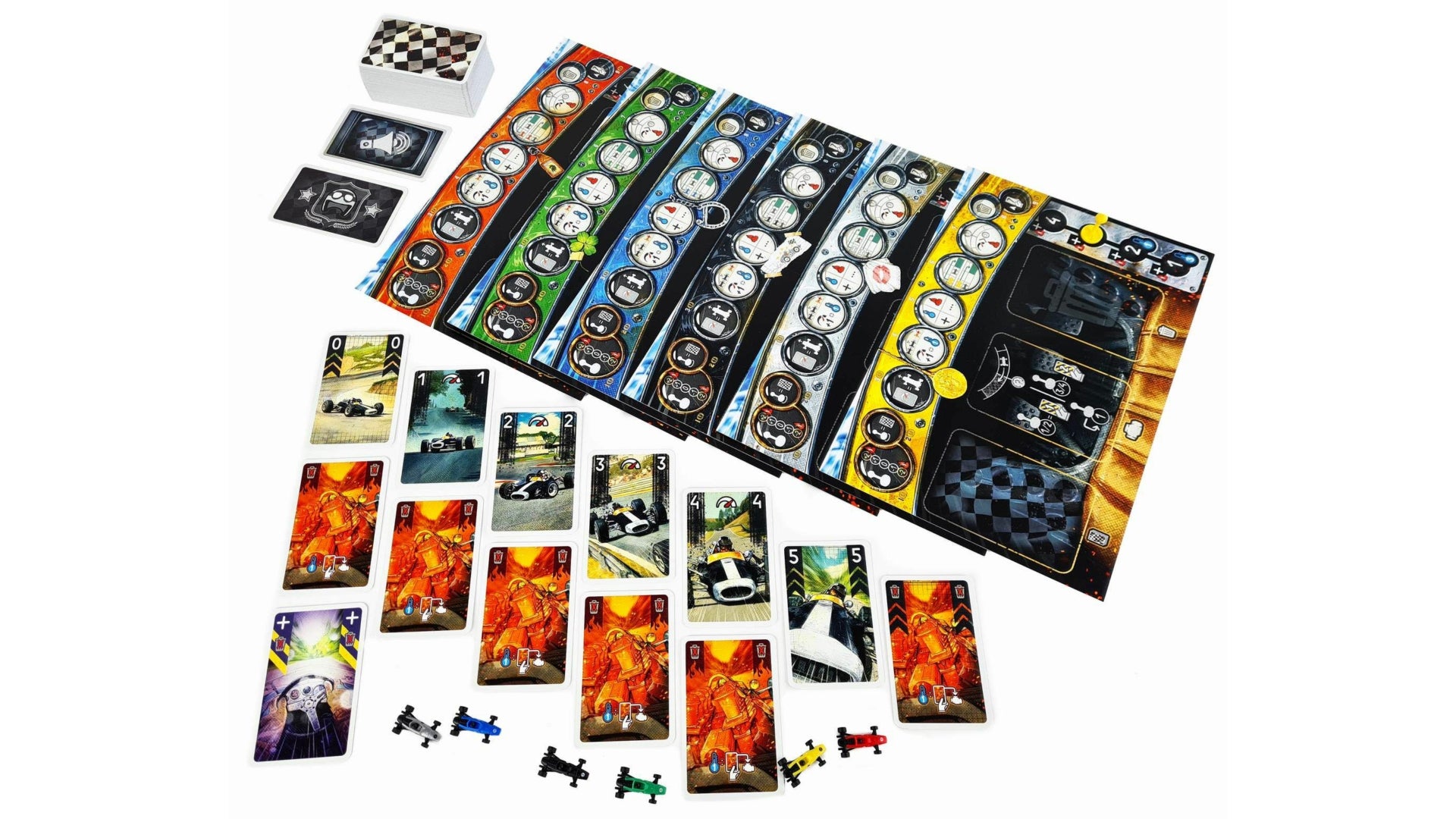 Conținutul jocului de societate Heat: Pedal to the Metal