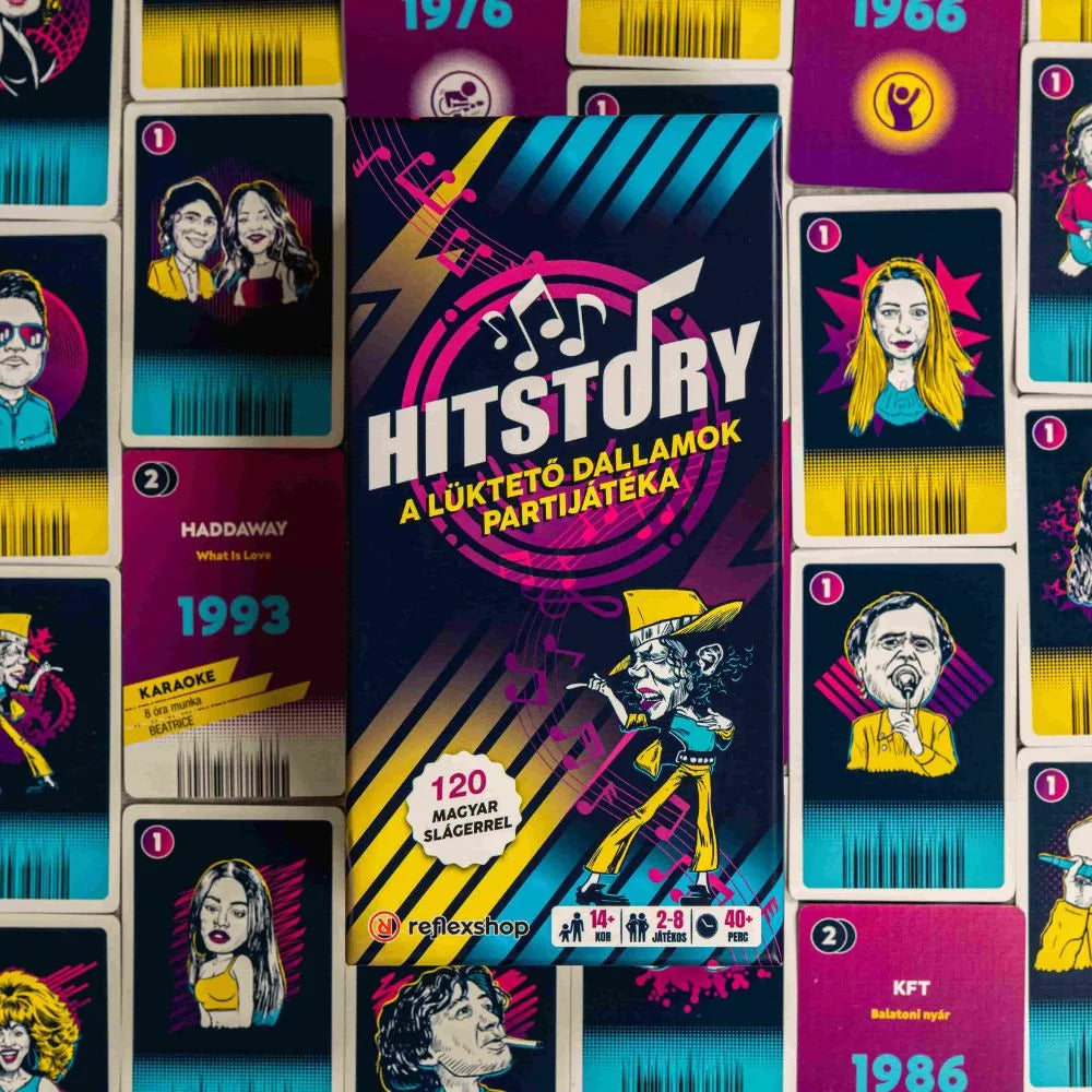 Conținutul jocului de societate Hitstory