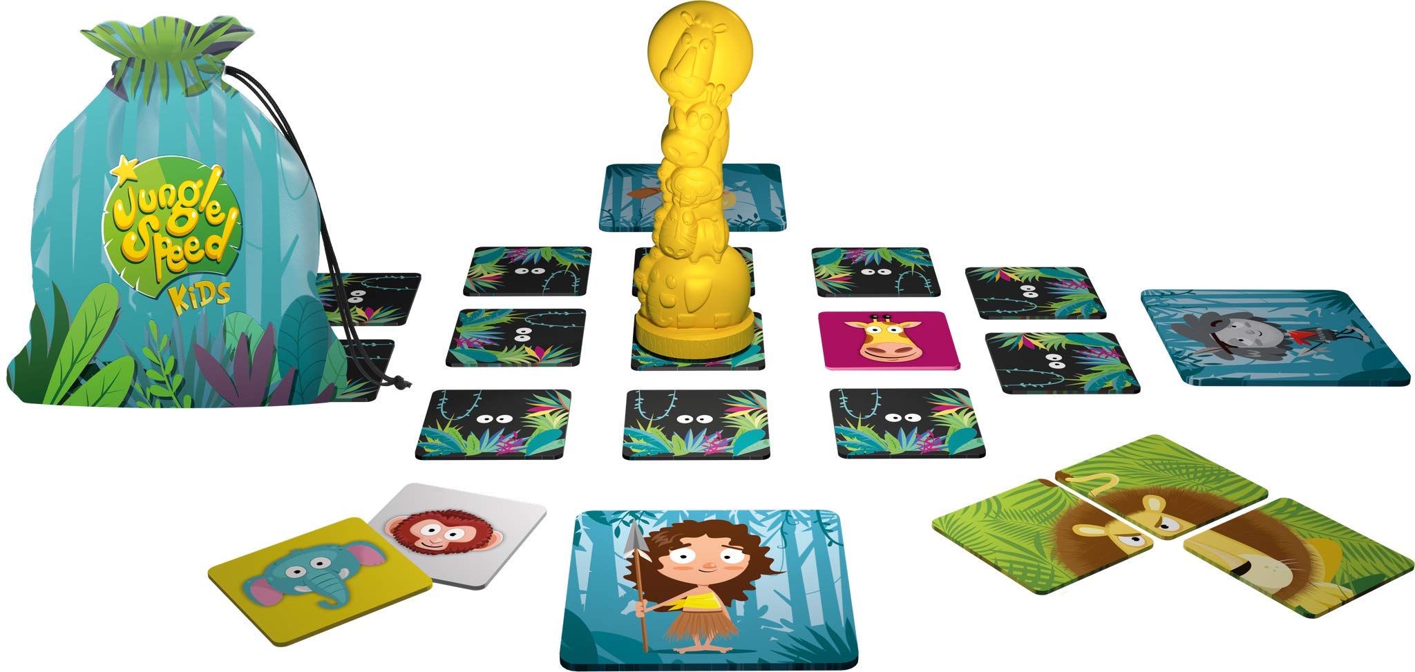 Conținutul jocului de societate Jungle Speed Kids