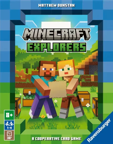 Cutia jocului de societate Minecraft Explorers