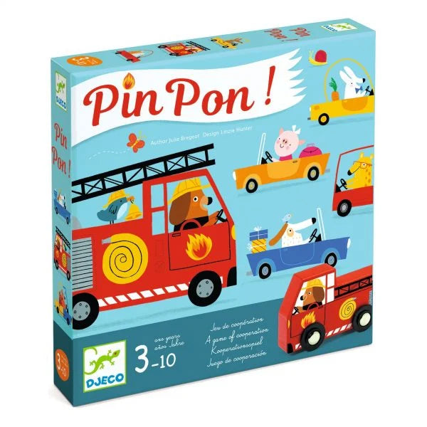 Cutia jocului de societate Pin Pon!