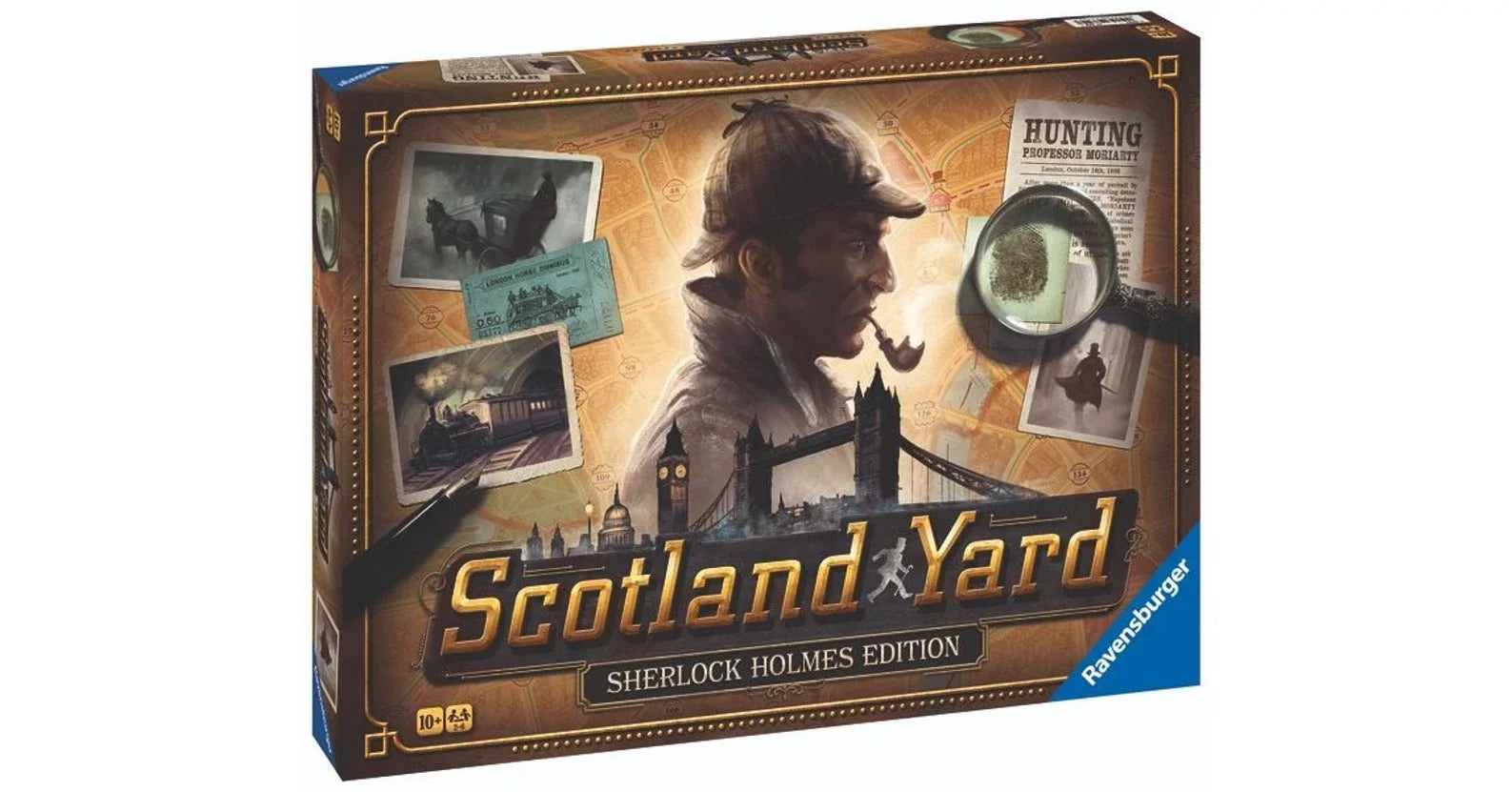 Cutia jocului de societate Scotland Yard: Sherlock Holmes Edition
