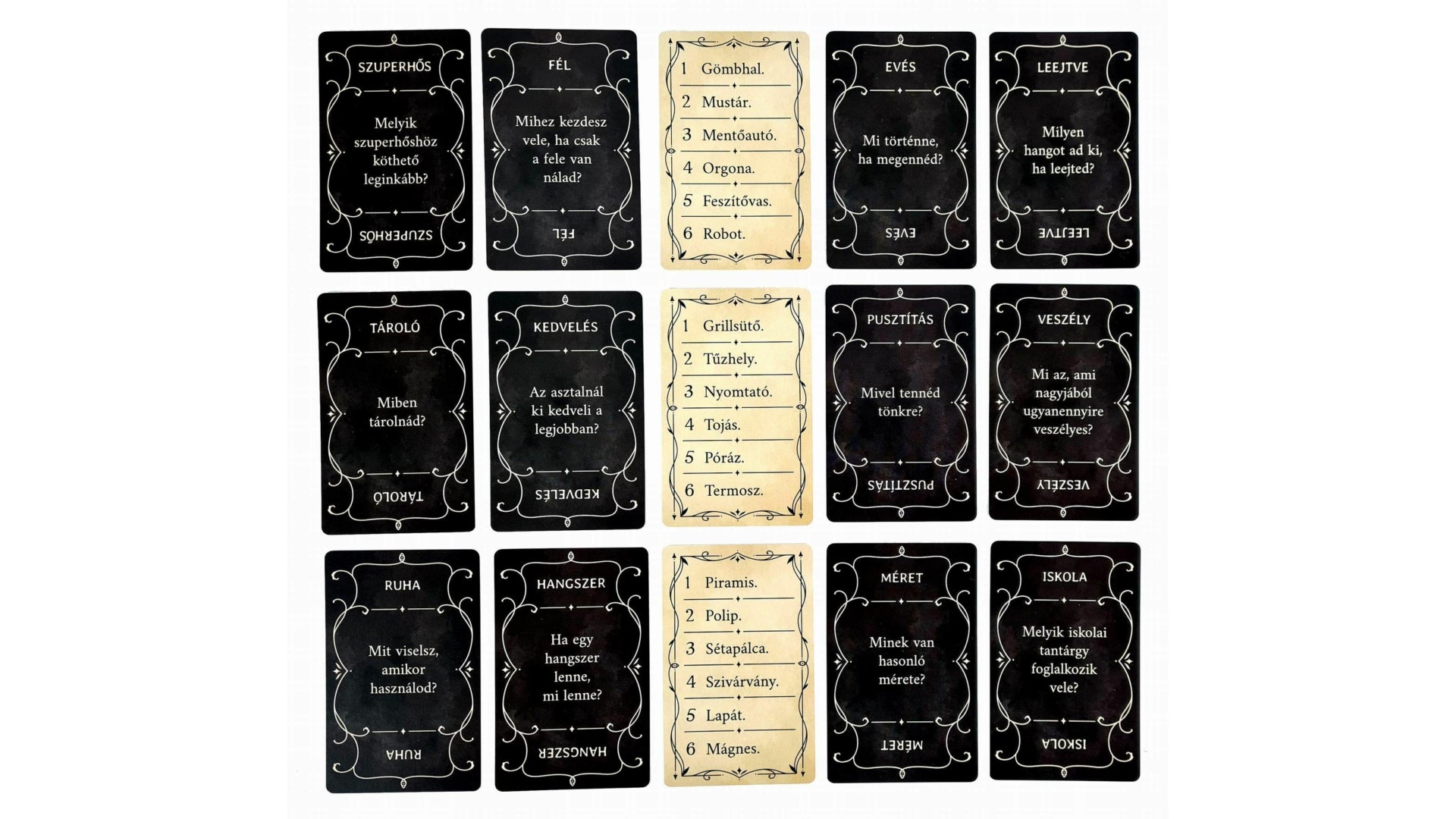 Cărțile jocului de societate Phantom Ink