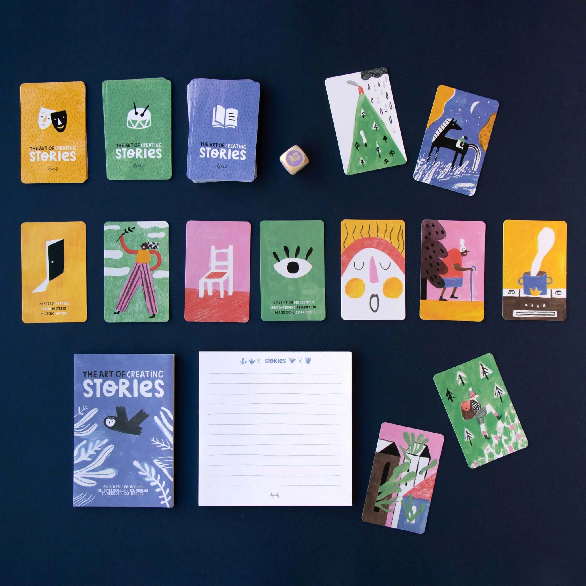 Conținutul jocului de societate The Art of Creating Stories
