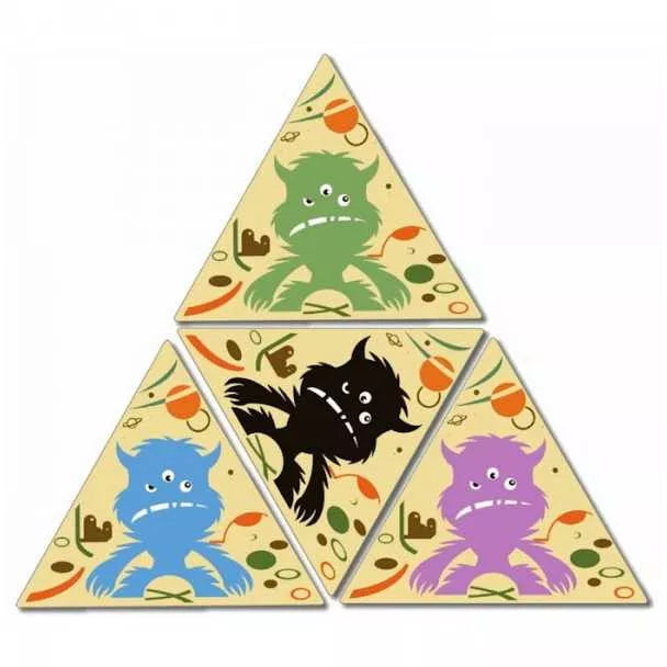 Cărțile jocului de societate TrioMONSTER