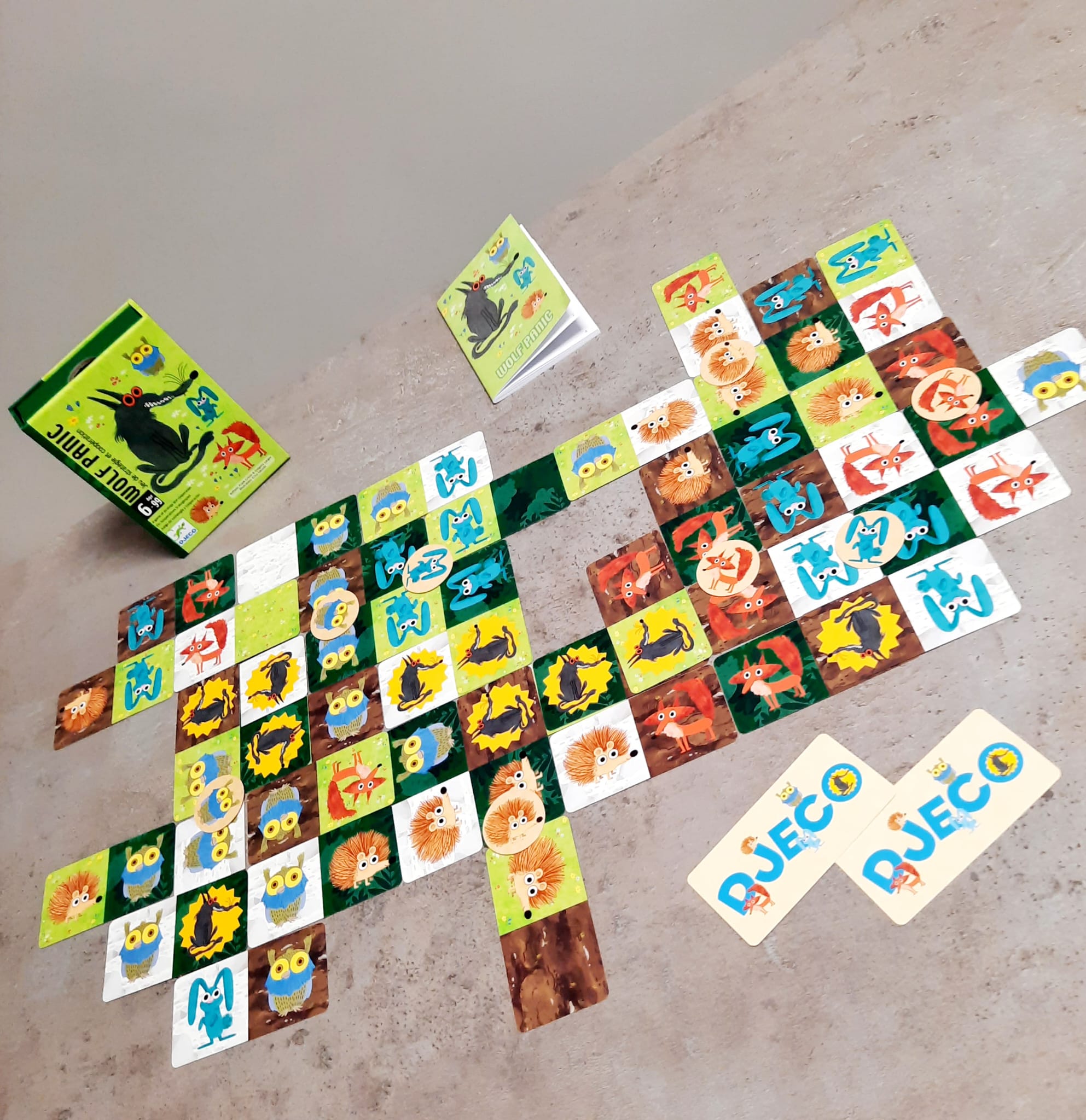 Conținutul jocului de societate Wolf Panic