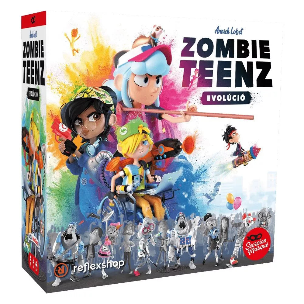 Cutia jocului de societate Zombie Teenz Evolution