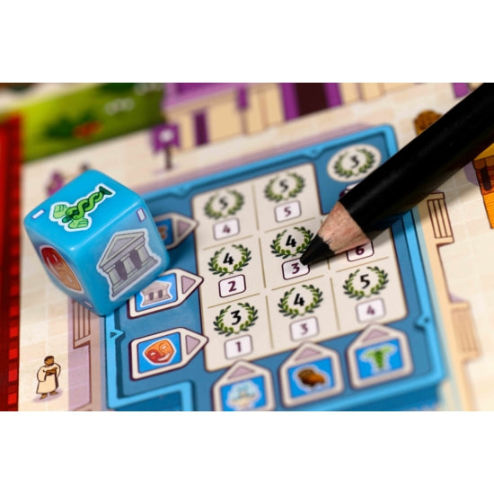 Conținutul jocului de societate 7 Wonders Dice