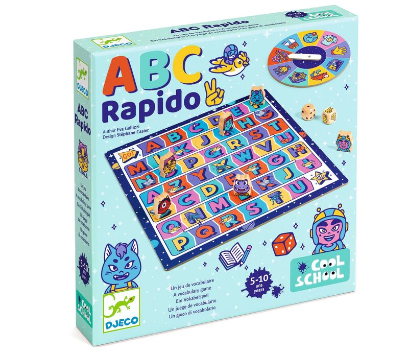 Cutia jocului de societate ABC Rapido