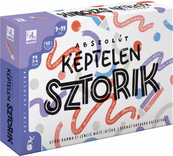 Cutia jocului de societate Abszolút képtelen sztorik