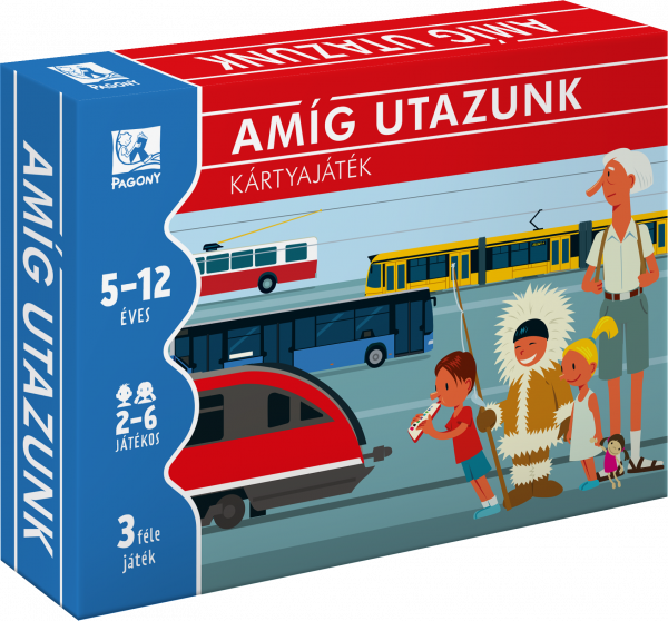 Cutia jocului de societate Amíg utazunk - kártyajáték