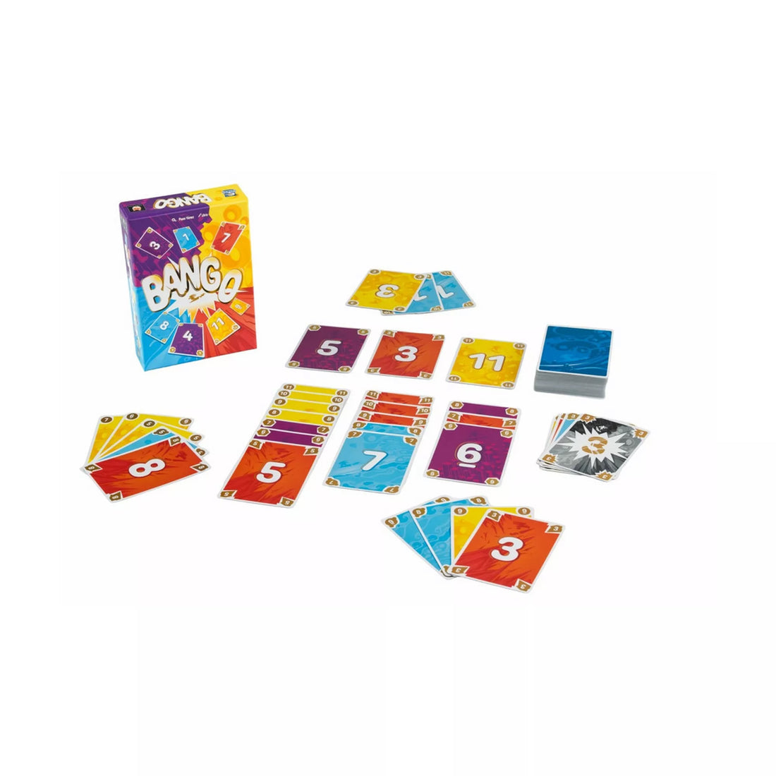 Cutia și elementele jocului de societate Bango