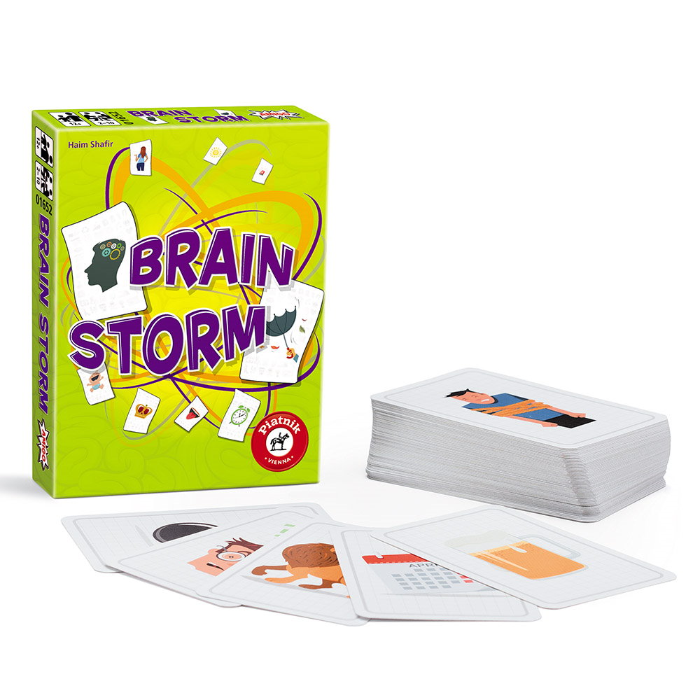 Cutia şi conținutul jocului de societate Brain Storm