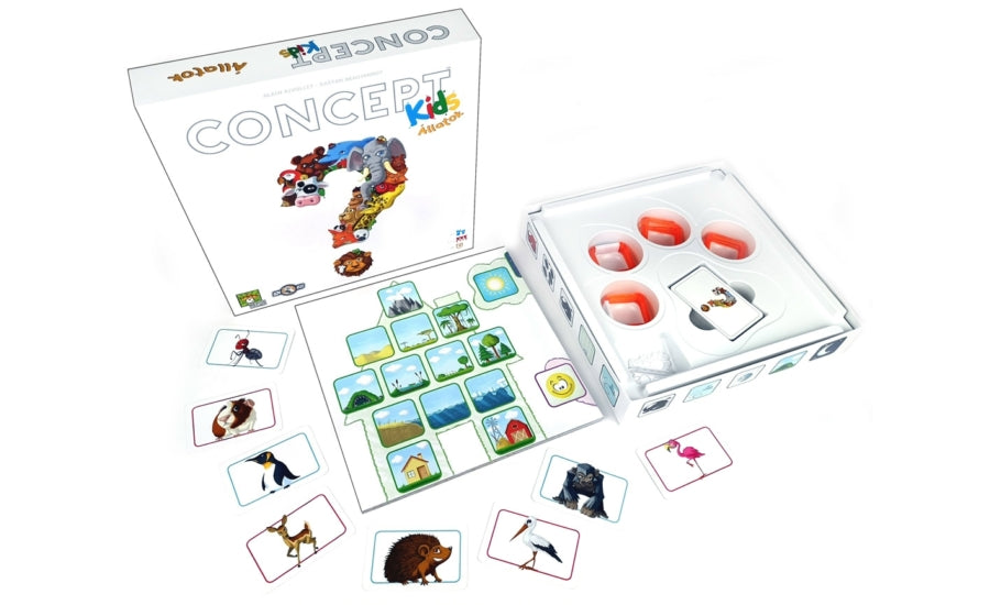 Conținutul jocului de societate Concept Kids: Animals