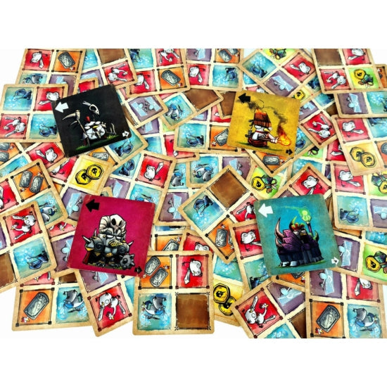 Cărțile jocului de societate Regroup! Chicken Army