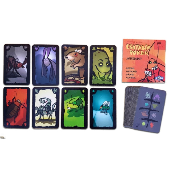 Conținutul jocului de societate Cockroach Poker