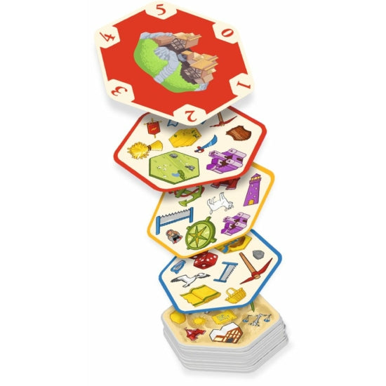 Cărțile jocului de societate Dobble CATAN