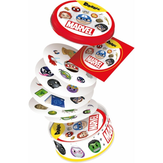 Cărțile jocului de societate Dobble Marvel