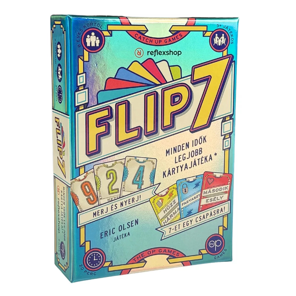 Cutia jocului de societate Flip 7