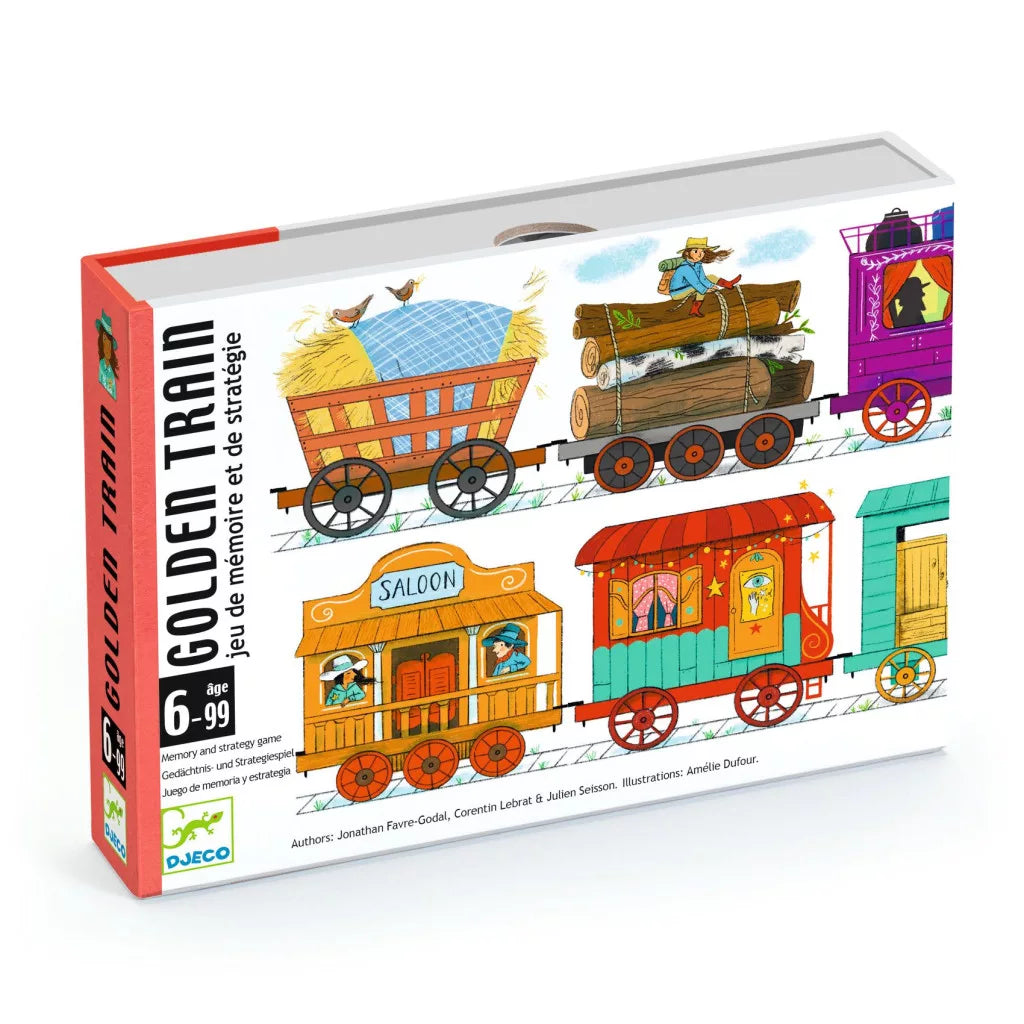 Cutia jocului de societate Golden Train
