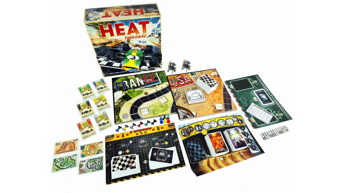 Elementele jocului de societate Heat: Pedal to the Metal