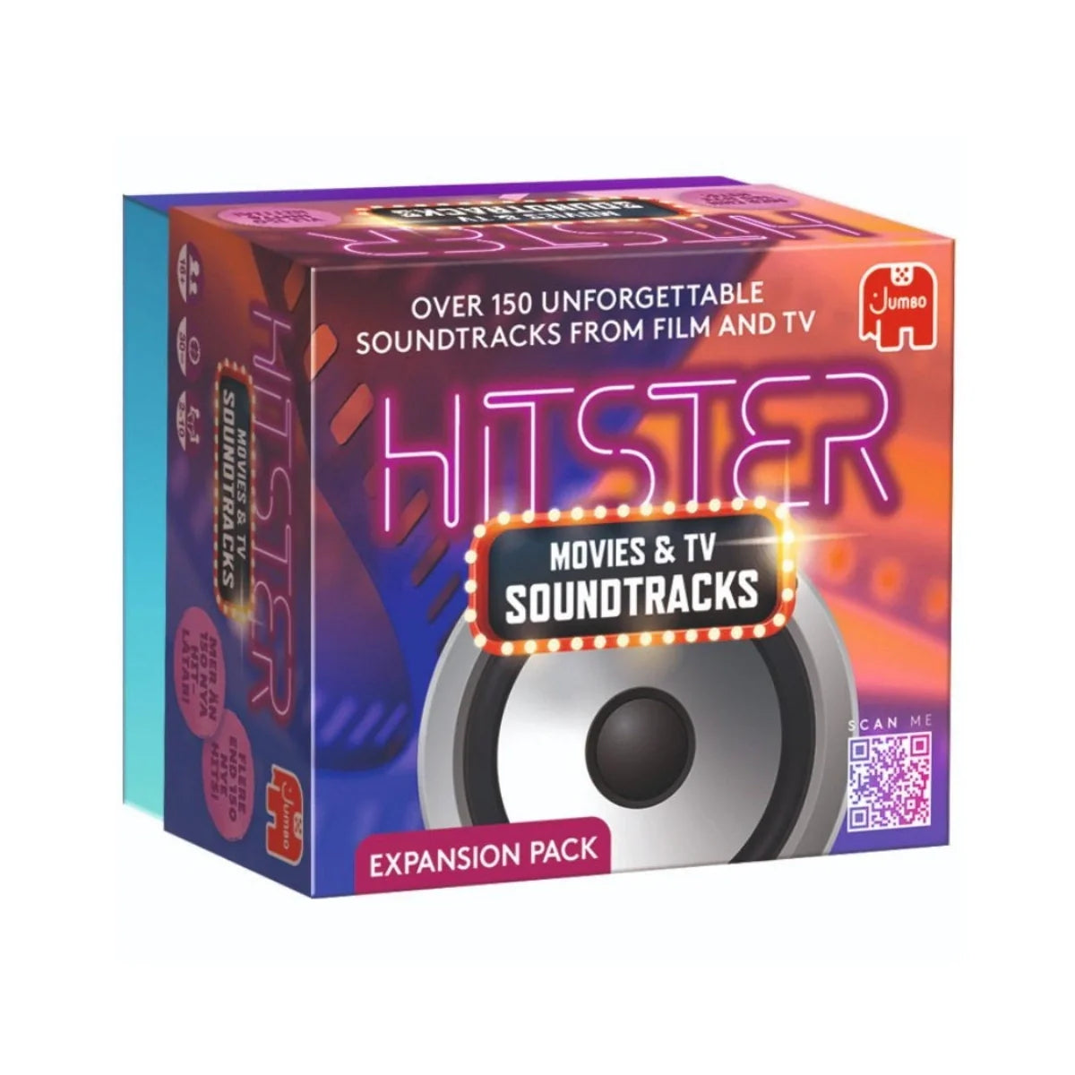 Cutia jocului de societate Hitster: Movies &amp; TV Soundtracks