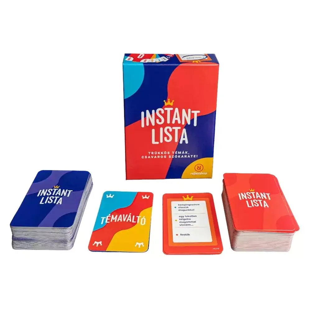 Cutia și cărțile jocului de societate Crack List