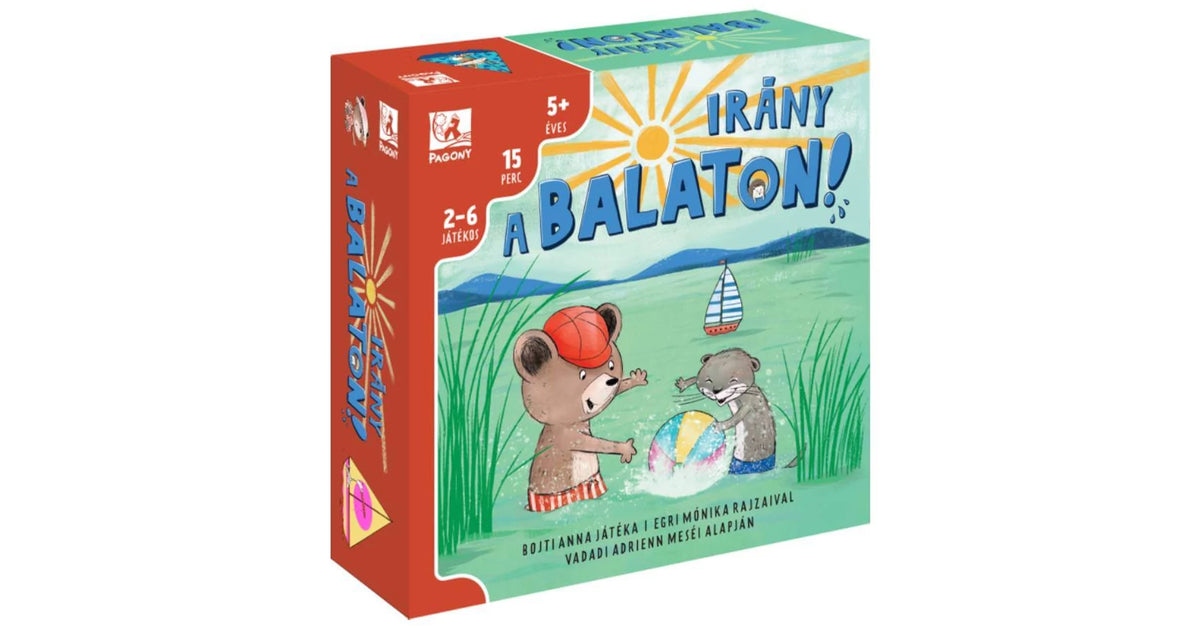Cutia jocului de societate Irány a Balaton!