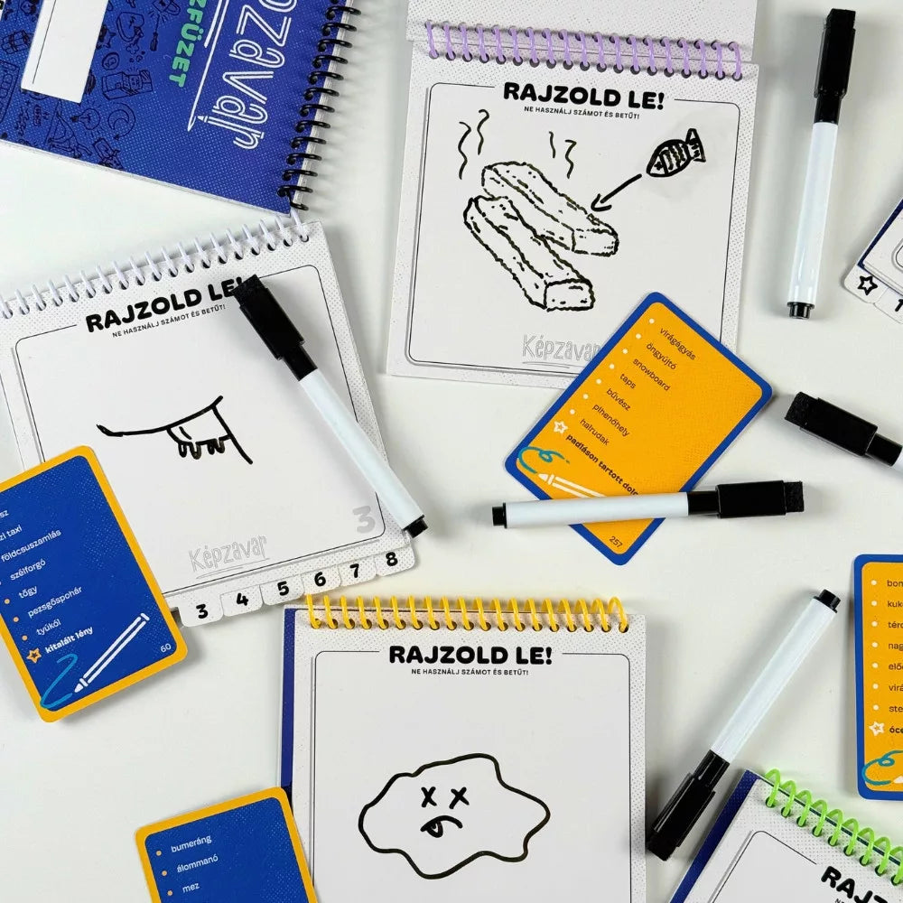 Conținutul jocului de societate Telestrations