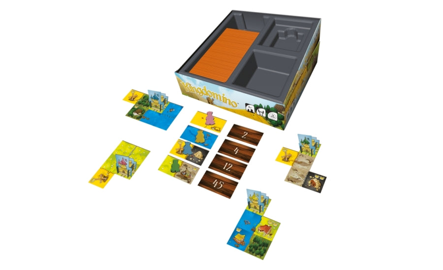 Conținutul jocului de societate Kingdomino