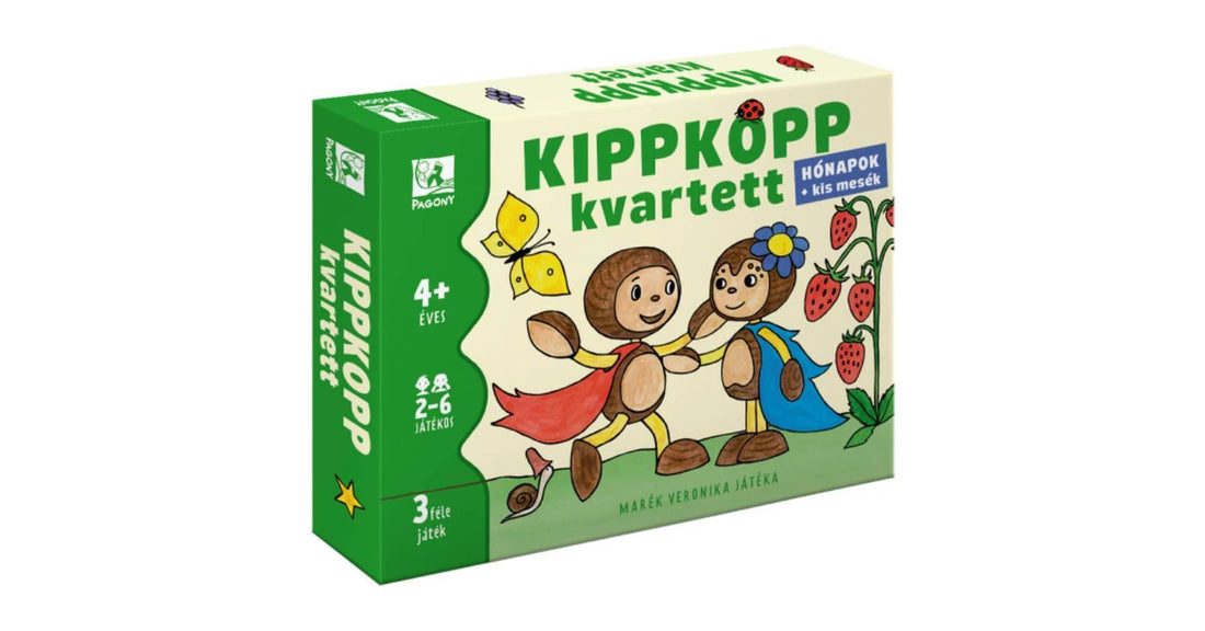 Cutia jocului de societate Kippkopp kvartett