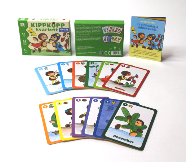 Conținutul jocului de societate Kippkopp kvartett