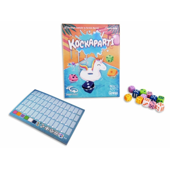 Conținutul jocului de societate Dice Pool Party