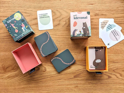 Conținutul jocului de societate Körvonal