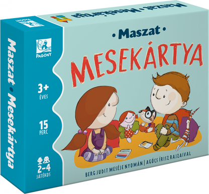 Cutia jocului de societate Maszat Mesekártya