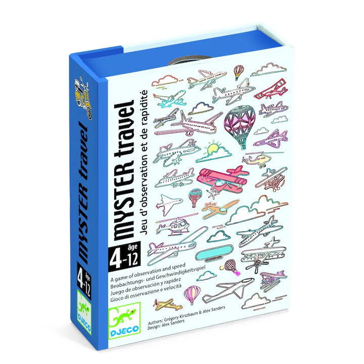 Cutia jocului de societate Myster Travel