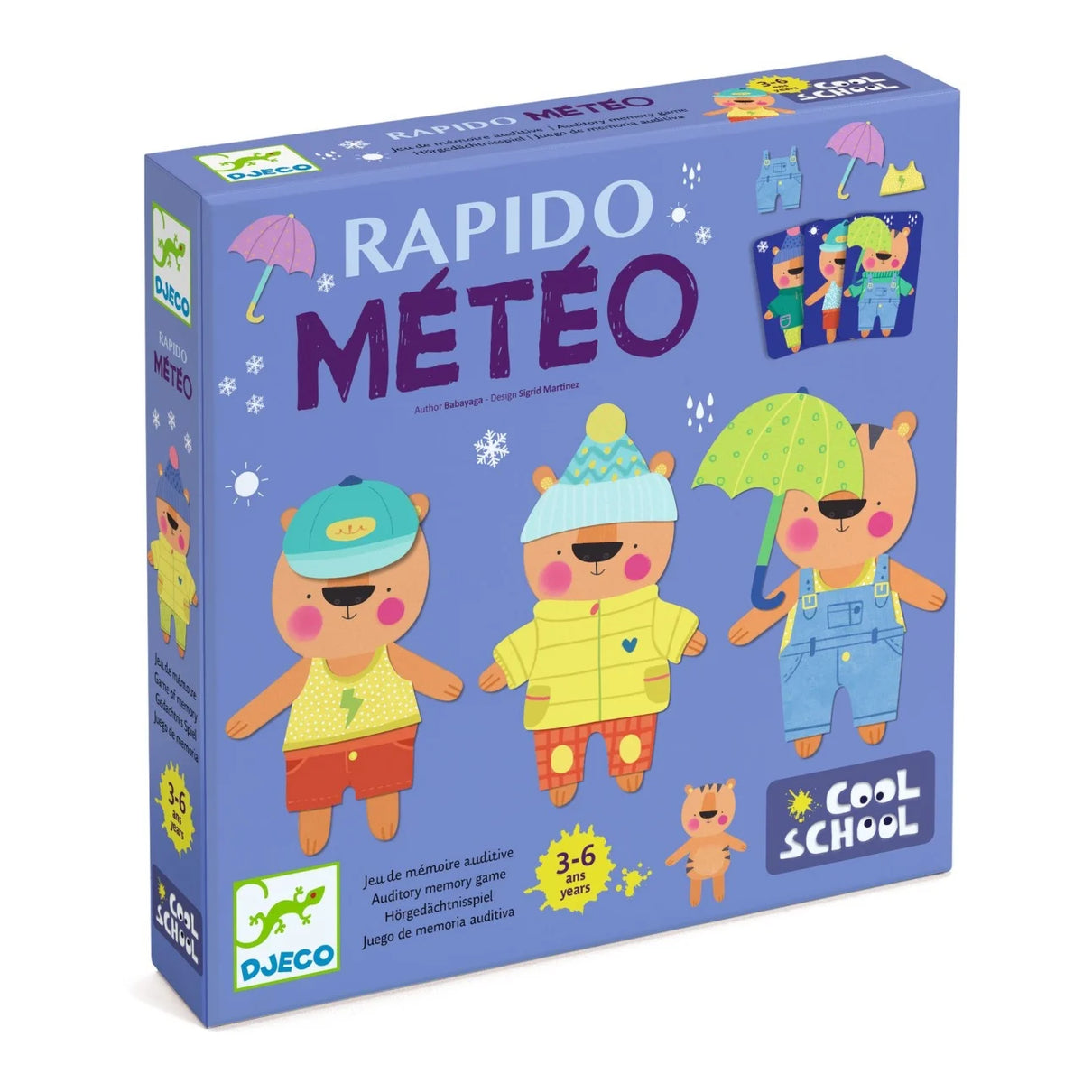 Cutia jocului de societate Rapido Météo