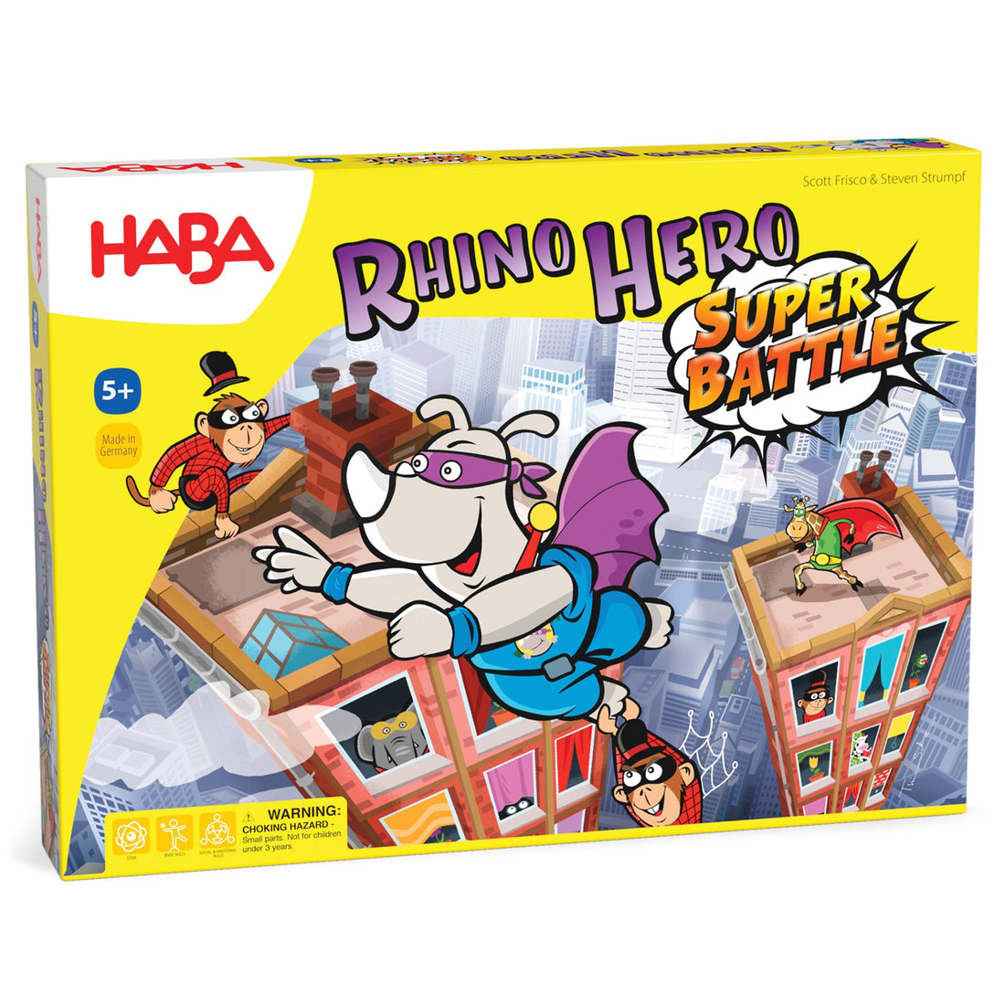 Cutia jocului de societate Rhino Hero: Super Battle